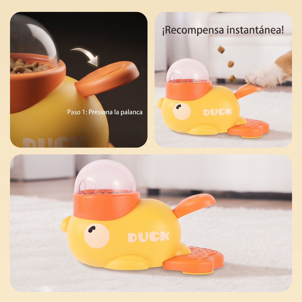 Juguete Dispensador Interactivo & Antiansiedad para Perros