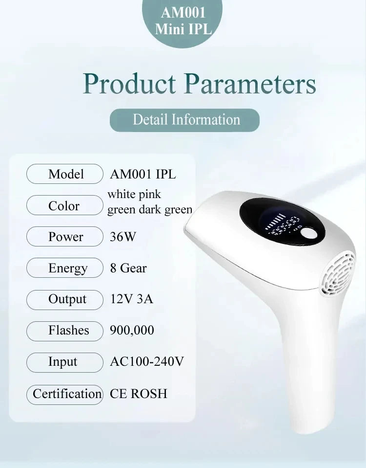 IPL Laser Hair Removal Device 990000 Flashes