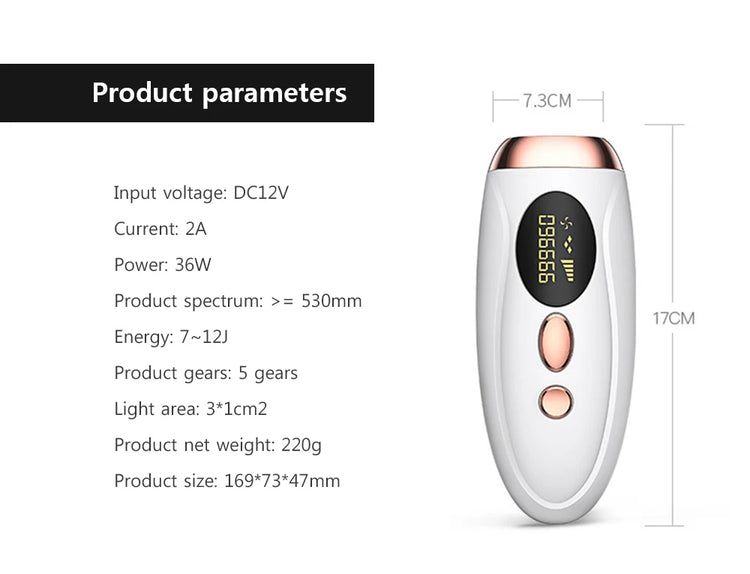Professional IPL Laser Hair Remover