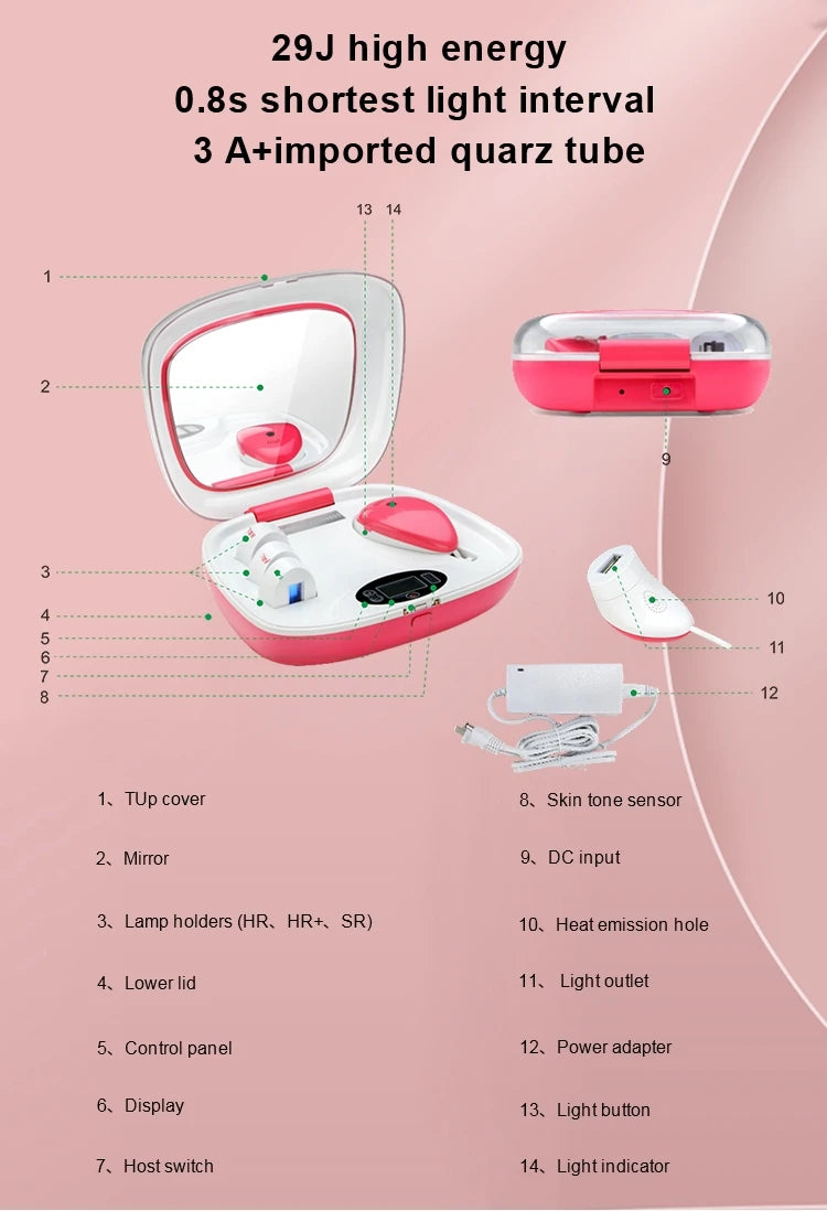 Professional IPL Hair Removal Device
