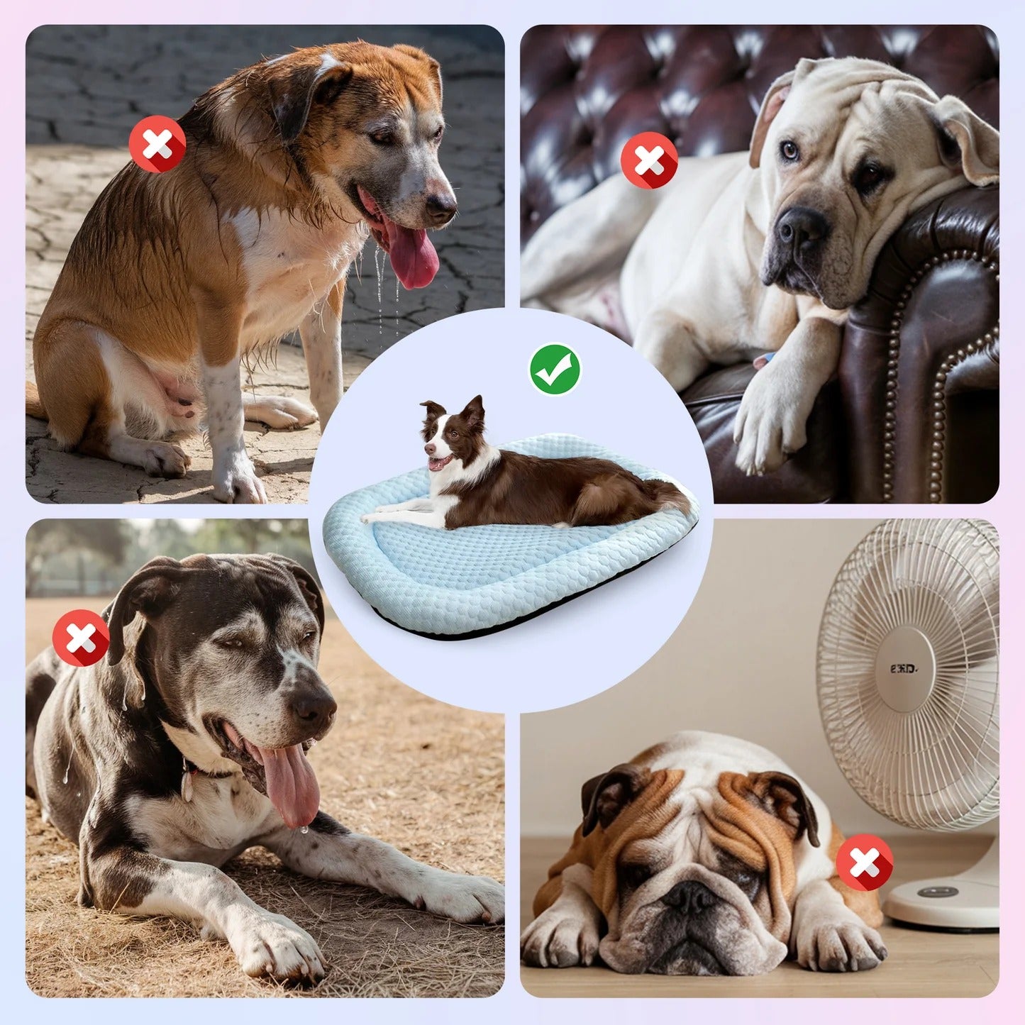 Cama Refrescante de Seda para Mascotas